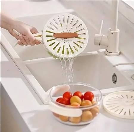 Fruit & Vegetable Drain Basket with Lid