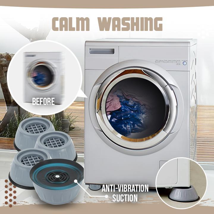4 Packs - Anti-Vibration Washing Machine Feet Pads