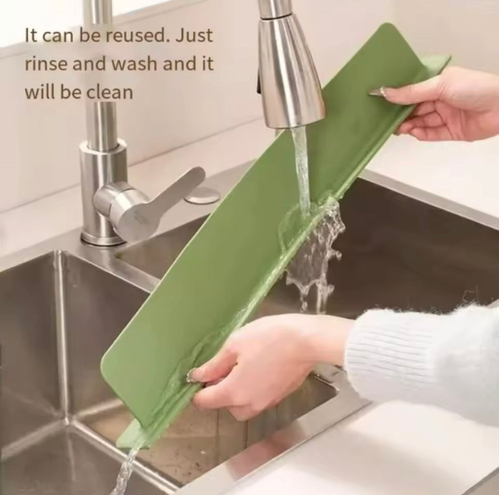Silicone Sink Splash Guard | Water Retaining Strip Barrier