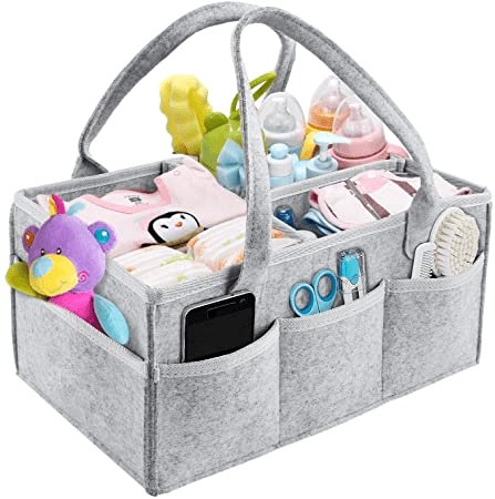 Baby Diaper Caddy Organizer With Pockets