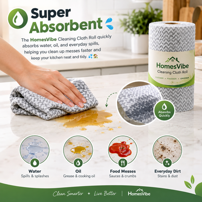 Anti-Bacterial Reusable Kitchen Cleaning Cloth Roll