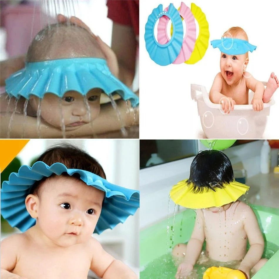 Soft Baby Shower Cap with Stopper