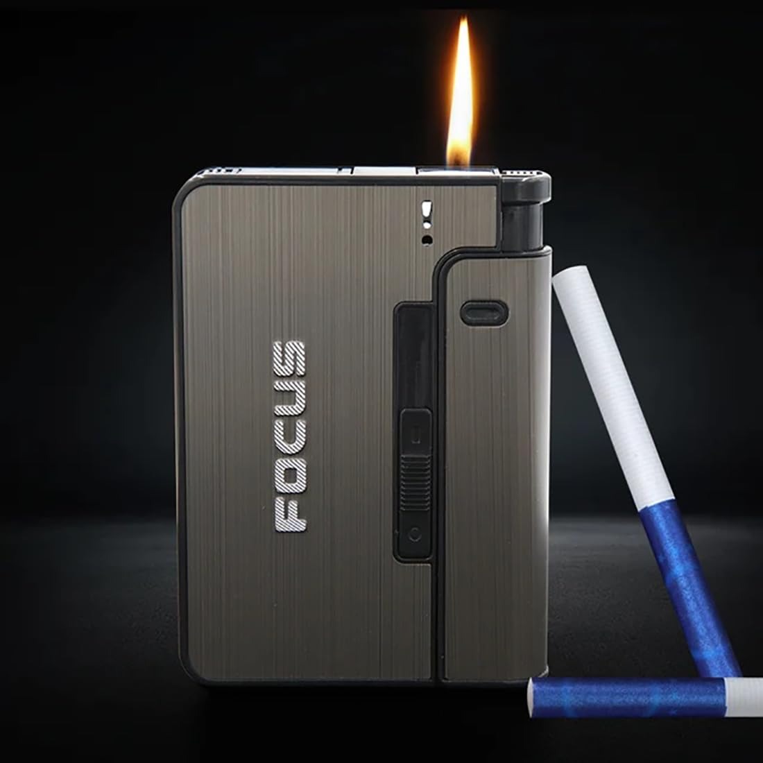 2-in-1 Cigarette Case with Lighter – Premium Design